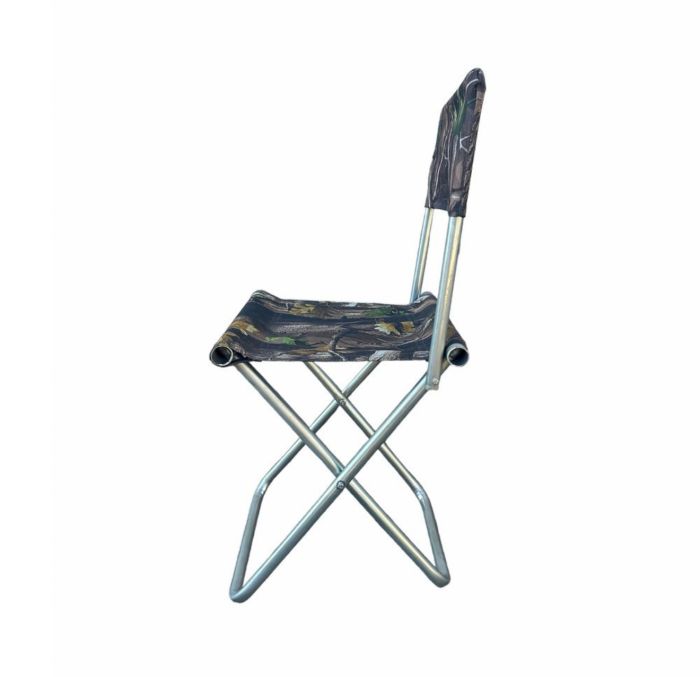 Стілець Харків зі спинкою - 40/70x27x26 см - Сталева труба - Камуфляж
