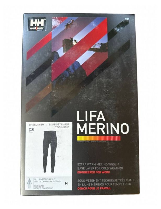 Термоштани чоловічі Helly Hansen HH Lifa Merino Pant - Black M розмір