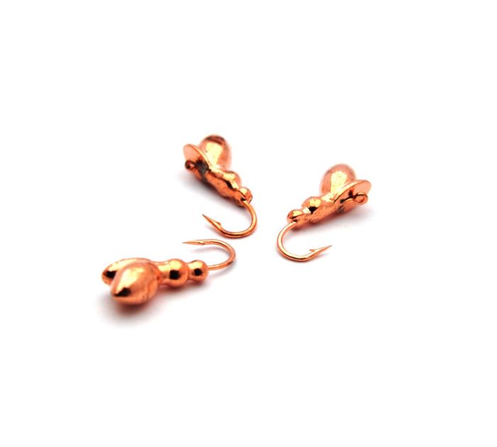 Мормишка Вольфрам Бабка - Мідь - 10 шт./уп - 1,87 г, Гачок №10