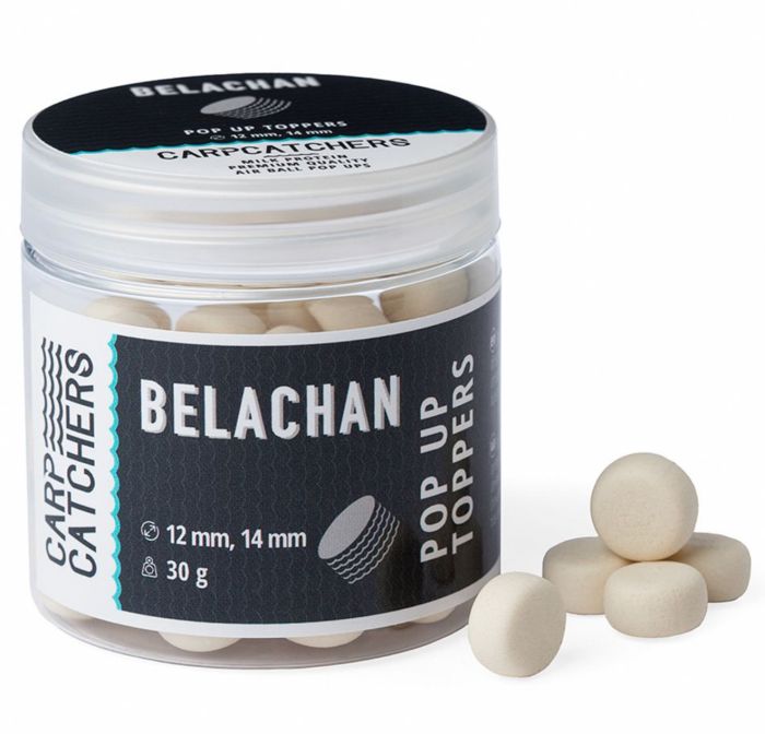 Бойли Pop-Up Carp Catchers Toppers - Ø12&14 мм - 30 г - White - Belachan/Ферментована креветка