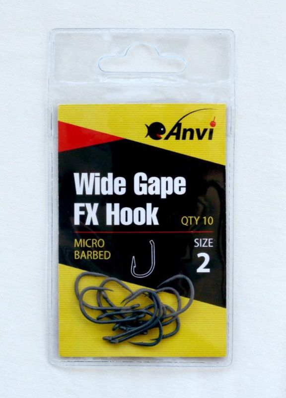 Гачок короповий Anvi Wide Gape FX Hook №2 - 10 шт/уп