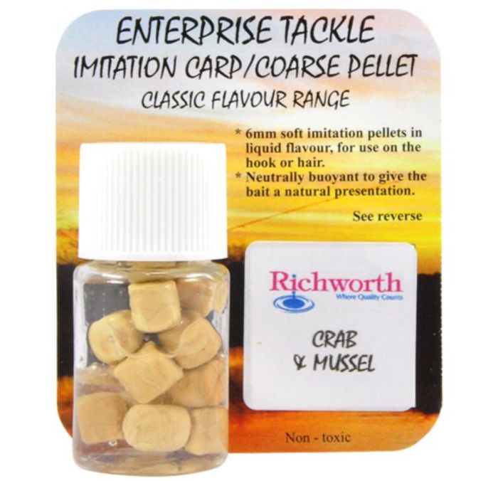 Штучна насадка - Crab&Mussel-Richworth, Carp/Coarse Pellet - Ø6 мм