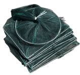 Раколовка гармошка Wolf №32 - 6 м - 43x33 см - Осередок 5 мм - 8 входів - Зелений