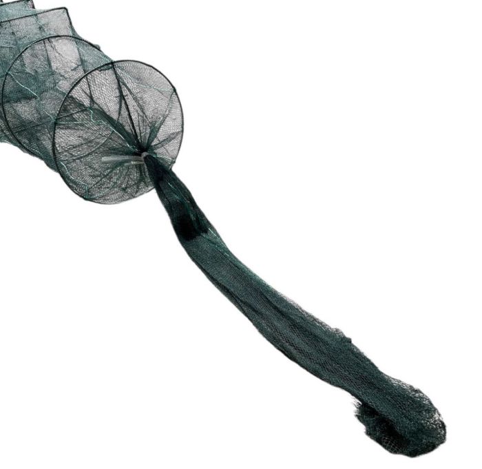 Раколовка гармошка Wolf №32 - 6 м - 43x33 см - Осередок 5 мм - 8 входів - Зелений