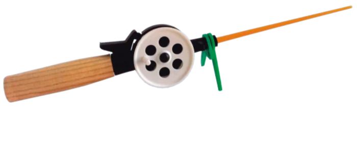 Вудка Dolphin - Відкрита шпуля - З курком - Ручка дерево