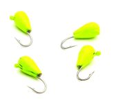 Мормишка Вольфрам Крапля Крашенна - Жовта  - 10 шт./уп