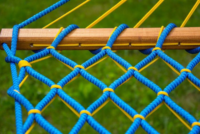 Гамак плетений посилений - Мотузка Ø16 мм - 130x200 см - Бірюзовий