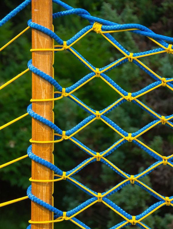 Гамак плетений посилений - Мотузка Ø16 мм - 130x200 см - Бірюзовий