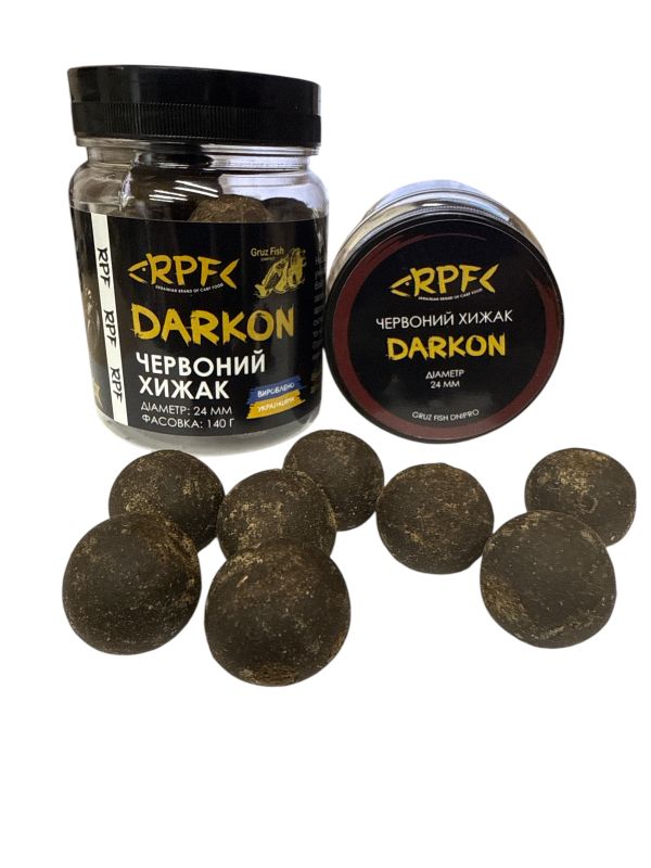 Варені бойли DARKON ЧЕРВОНИЙ ХИЖАК, для ловлі сому 24mm - Рак
