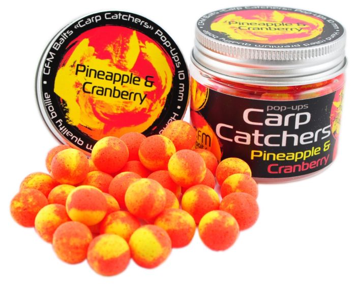 Бойли Carp Catchers Pop Ups - Плаваючі - Ø10 мм - 35 шт/уп - Pineapple and Cranberry