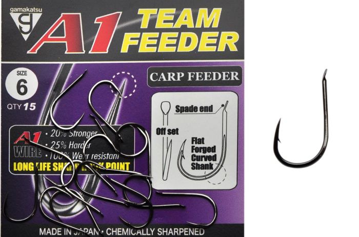 Гачок Gamakatsu A1 Team Feeder Carp Feeder - 15 шт/уп