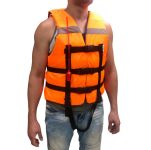 Рятувальний жилет з коміром Anvi - Болонья тканина - Помаранчевий/Синій