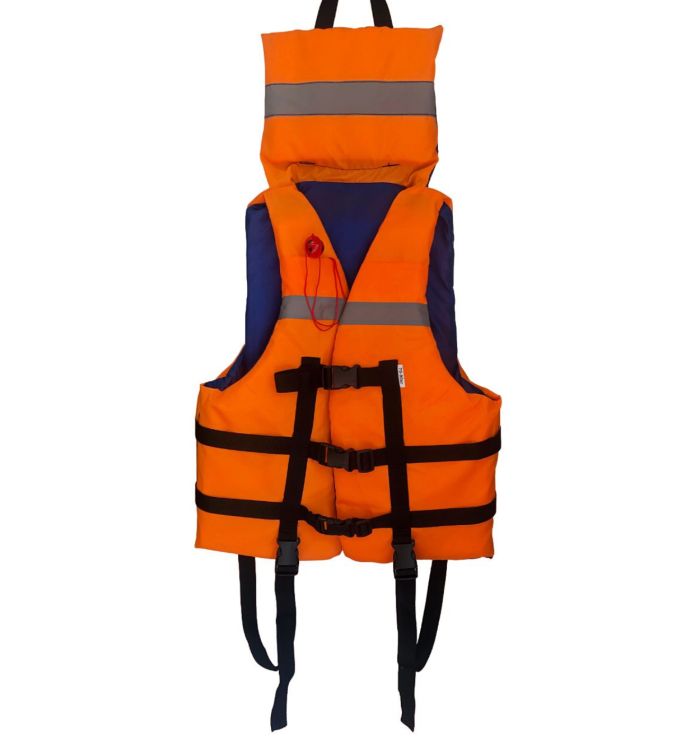 Рятувальний жилет з коміром Anvi - Болонья тканина - Помаранчевий/Синій