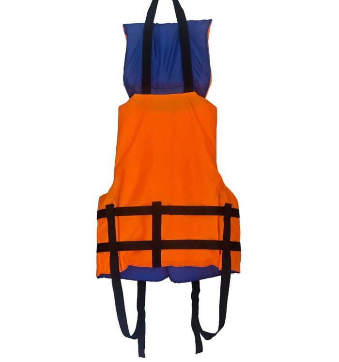 Рятувальний жилет з коміром Anvi - Болонья тканина - Помаранчевий/Синій