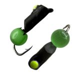 Мормишка Вольфрамова Володимирська "Гвоздик фарбований + котяче око" - 5 мм - 0,6 г - Арт.582