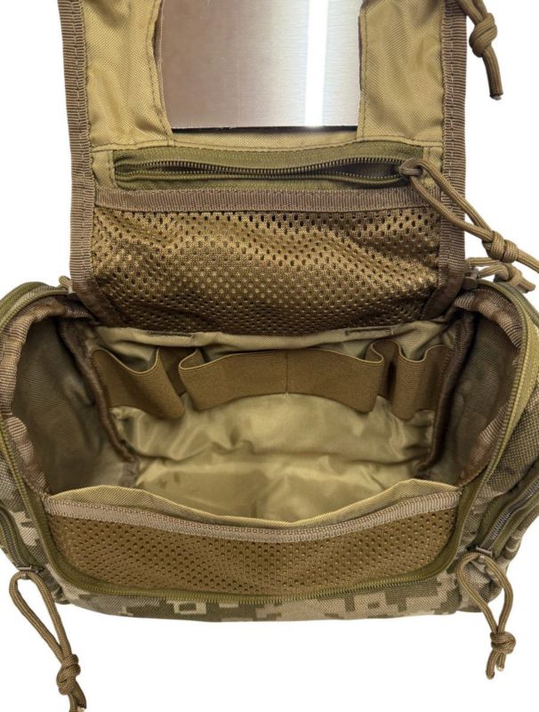 Сумка підсумок для особистої гігієни ЗСУ, СПІГ - Вид 5 - 26х18х11 см - 1L - Піксель