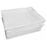 Рушник вафельний - 45x97 см - Білий - Стандартна вафля