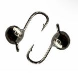 Мормишка вольфрамова - Куля Гранена - Прибалтика - Чорний нікель - 10 шт/уп - 0.25 г, Гачок: Kumho №18