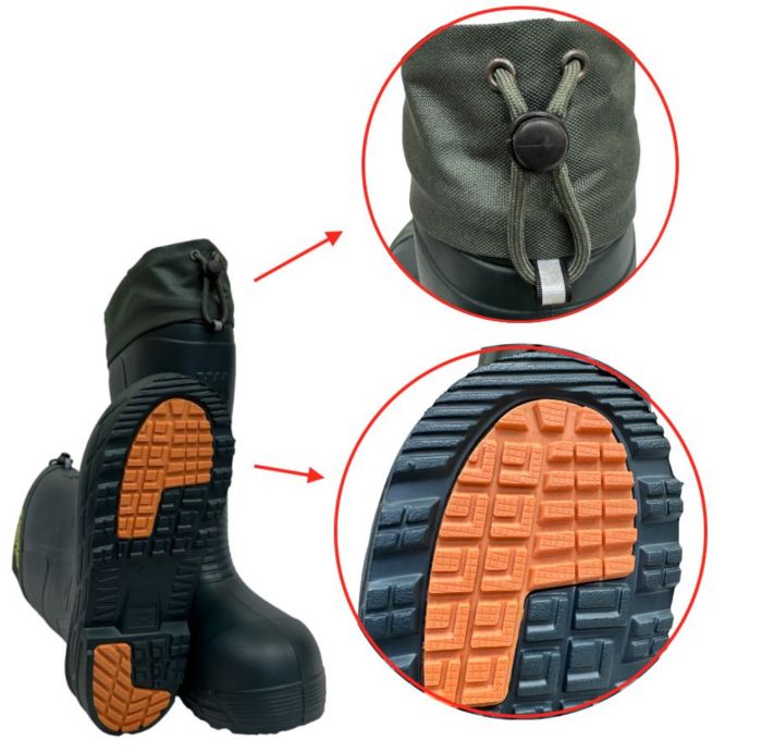 Чоботи FR Thermic Boots Comfort -30°C з підшивкою TPR - З вкладишем - Зелені