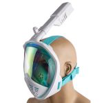 Маска для плавання - Повнолицева - Дзеркальна - M2068/LG13 - Розмір L/XL - Зелений