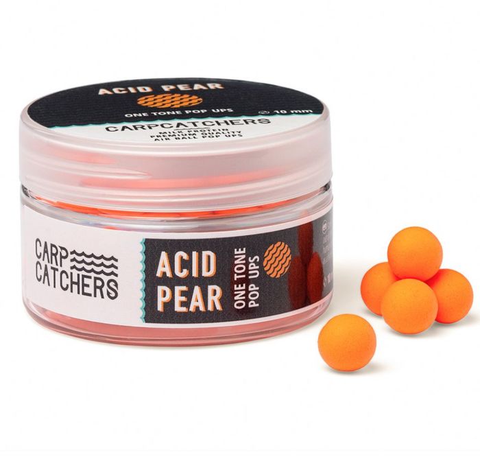 Бойли Carp Catchers Pop Ups - Плаваючі - Ø10 мм - Однотонні - Fluoro Orange - Acid Pear - 40-41 шт/уп