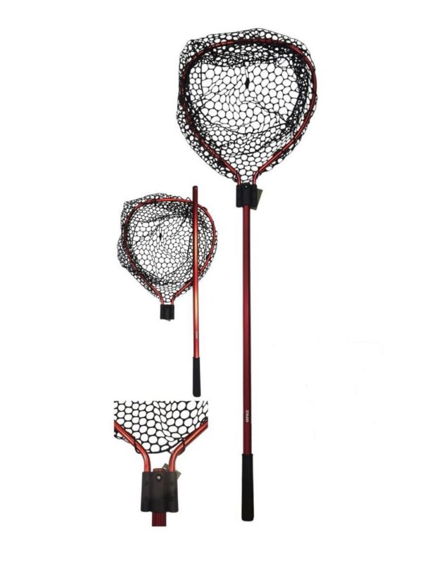 Підсак Briz 002 - 50х40 см - Осередок мережі 18-25 мм - Чорний/Червоний