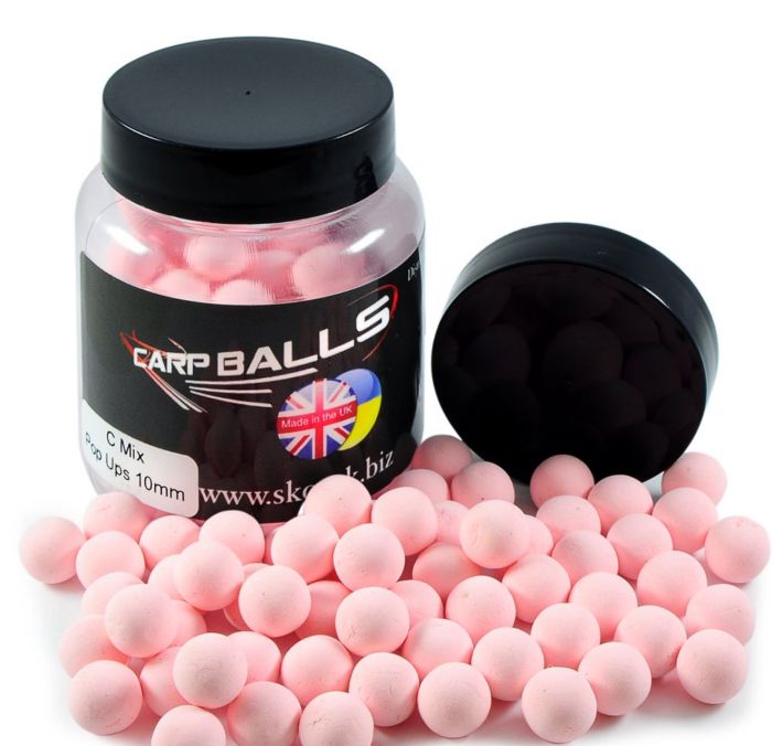 Бойли Carp Balls Anvi Pop Ups - Ø10 мм - C Mix (Кальмар, восьминіг, анчоус) C Mix