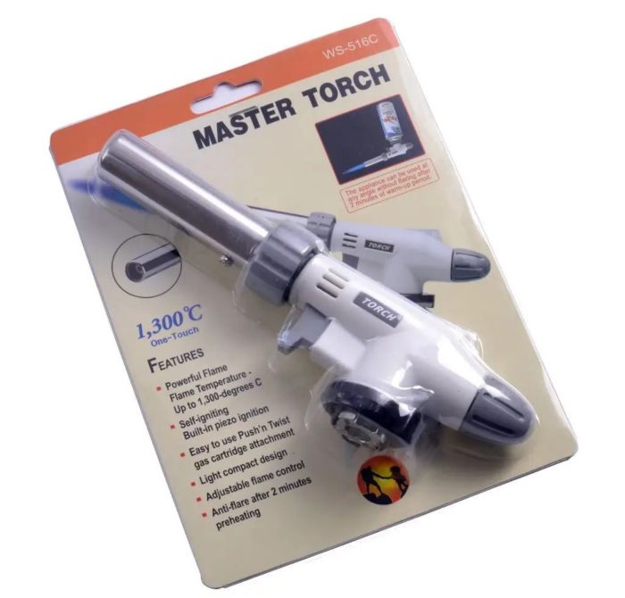 Газовий пальник з п'єзопідпалом Master Torch 516B