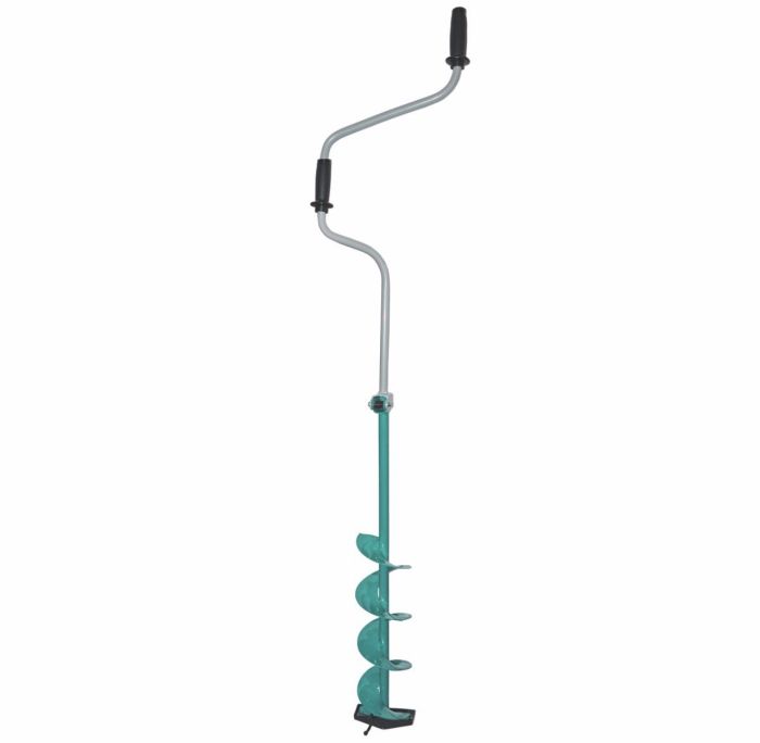 Льодобур Харківський Дворучний - ножі ступенчаті - 130 мм - Ліве обертання