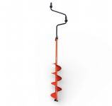 Льодобур Харківський Дворучний Посилений 130 мм - Ліве обертання