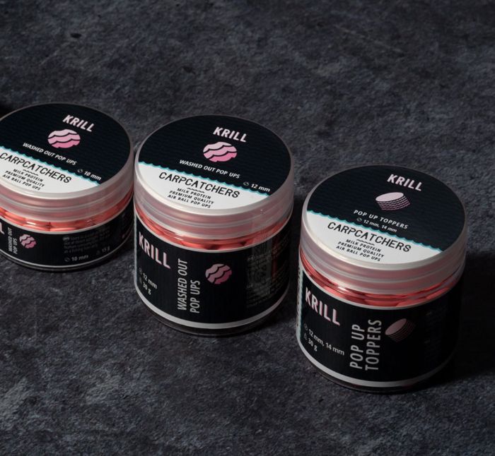 Бойли Carp Catchers Washed Out Pop Ups - Ø12 мм - 45-46 шт/уп - Вимитий рожевий - Krill