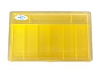 Коробка Briz 012 - Для рибальських снастей - Двополична - 9 осередків - Жовта