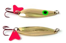 Блешня Spinnex Krocodile - 16 г, що коливаються - Очі зелені - Золото