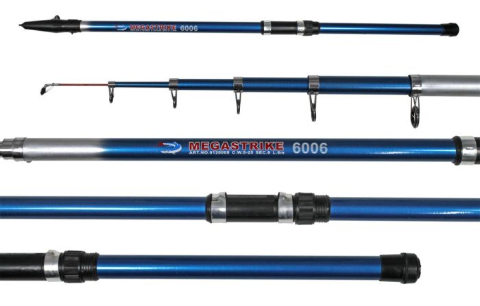 Вудлище MegaStrike 5005 - З кільцями - Склопластик - 5 м 