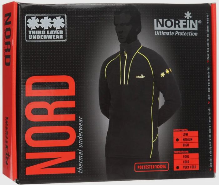 Термобілизна мікрофлісова Norfin Nord - Чорний колір