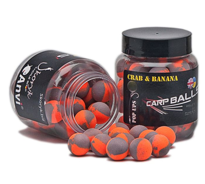 Бойли Carp Balls Anvi Pop Ups - Ø10 мм - Crab&Banana (Краб та банан)