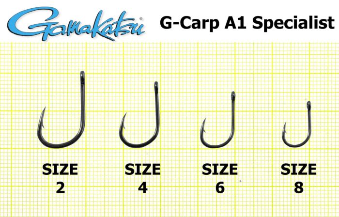 Гачок Gamakatsu A1 G-Carp Specialist - Black - 10 шт/уп