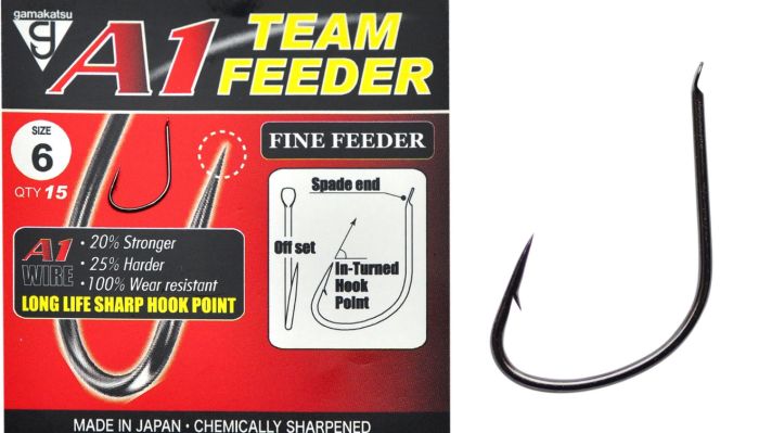 Гачок Gamakatsu A1 Team Feeder Fine Feeder - 15 шт/уп