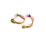 Мормишка Вольфрамова Банан з бісером - Мідь - 10 шт./уп