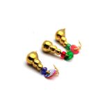 Мормишка Вольфрам Мурашка з бісером - Золото - 10 шт./уп