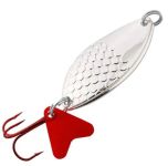 Блешня Spinnex Perch - Акустична, що вагається - З лускою - 15 г - Срібло/Срібло