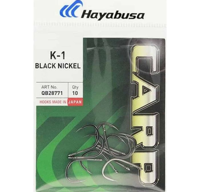Гачок CARP Hayabusa K-1 - Black Nickel - 10 шт/уп