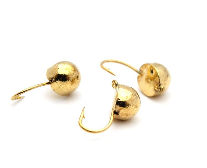 Мормишка Вольфрам Пів кулі - Золото - 10 шт./уп