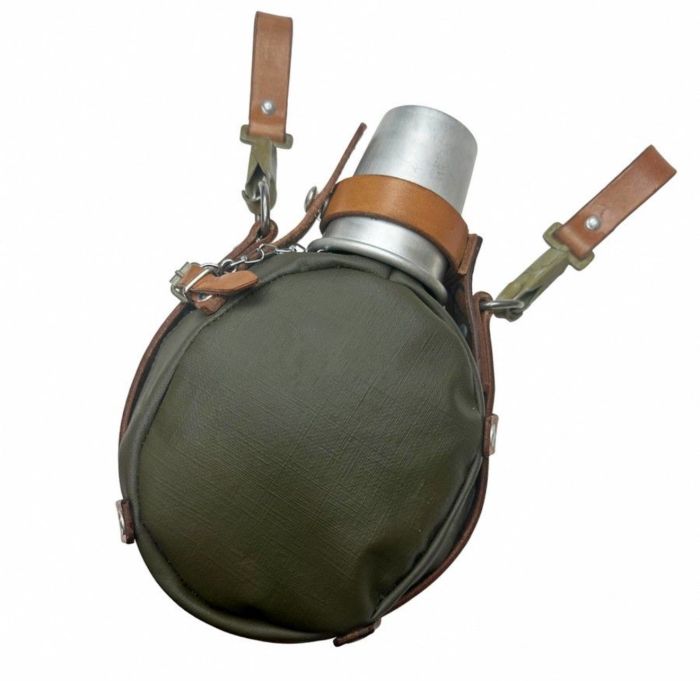 Фляга швейцарська армійських медиків - 1 літр - 250x160x77 мм - 490 г - Алюміній