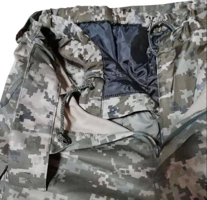 Штани вітровологозахисні зимові (ШВВЗ) з утеплювачем ЗСУ (Подвійні) - Піксель