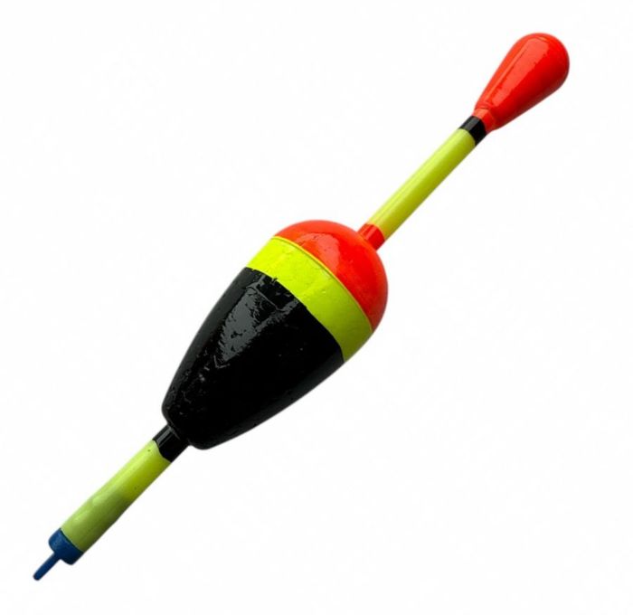 Поплавець для лову товстолоба, хижака M - Червоно-жовто-чорний