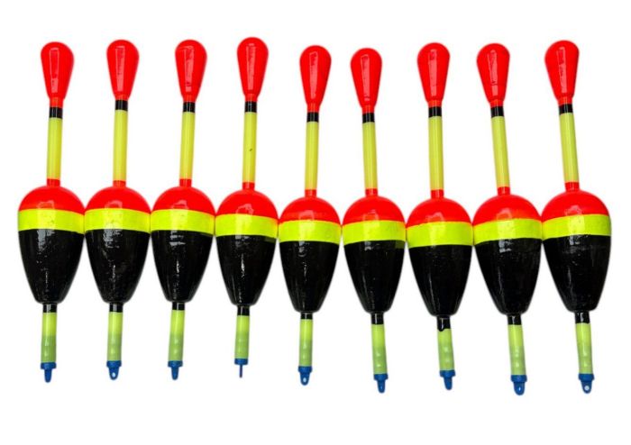 Поплавець для лову товстолоба, хижака M - Червоно-жовто-чорний