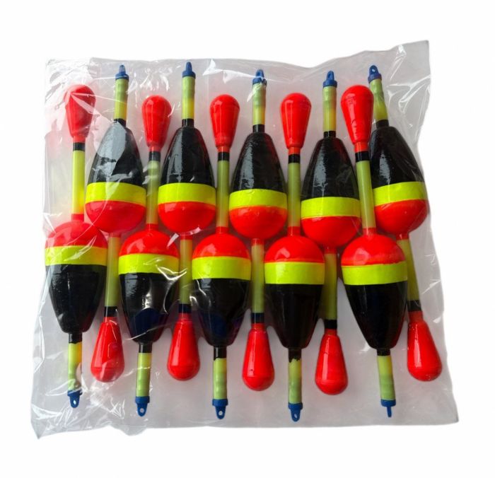 Поплавець для лову товстолоба, хижака M - Червоно-жовто-чорний