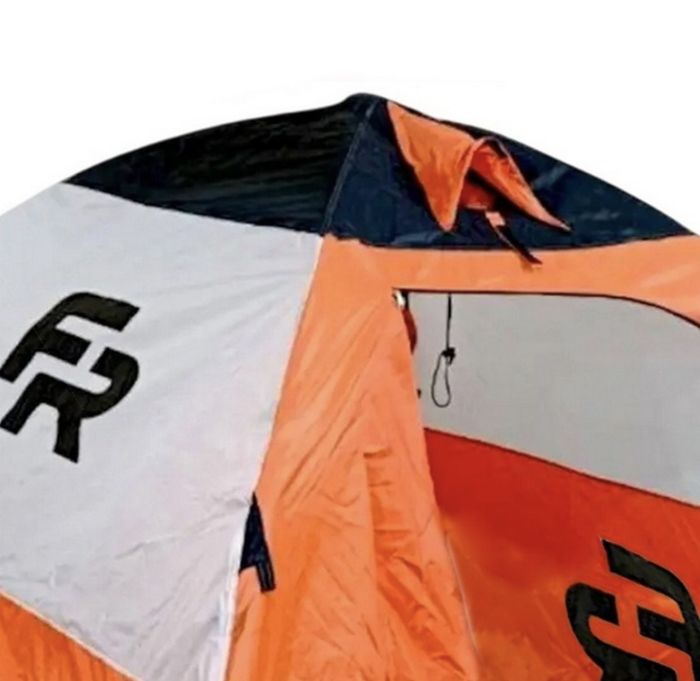 Палатка зимова Fishing ROI Ice Fishing - 200x200x160 см - Помаранчевий/Білий/Коричневий