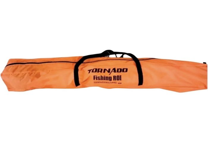 Палатка зимова Fishing ROI Ice Fishing - 200x200x160 см - Помаранчевий/Білий/Коричневий